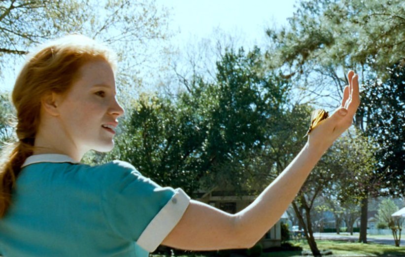 جسیکا چستین در نمایی از فیلم درخت زندگی