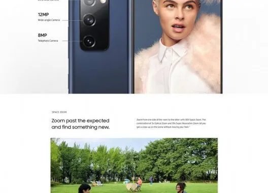 اینفوگرافیک گلکسی اس 20 فن ادیشن