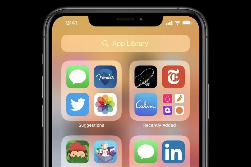 App Library در iOS 14