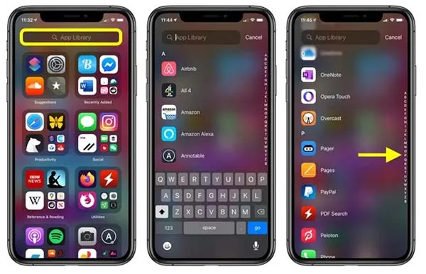 قابلیت App Library در iOS 14