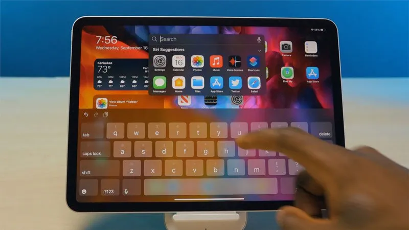 منوی جست‌وجو در iPadOS 14