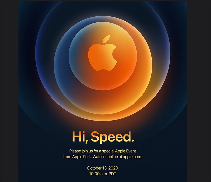 تصویری از دعوتنامه اپل برای مراسم معرفی آیفون 12