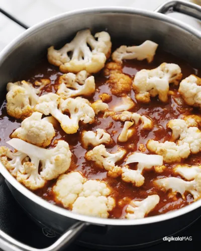 خورش گل کلم با مرغ