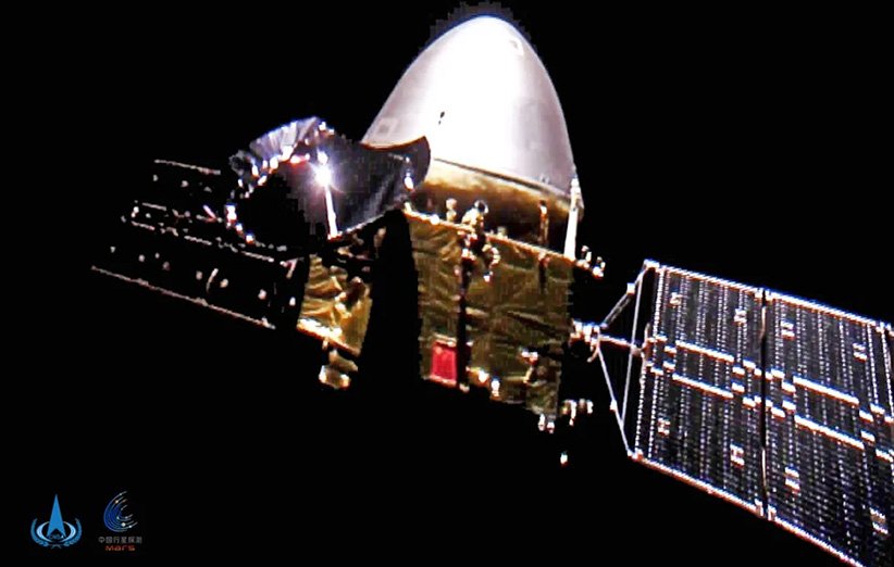 سلفی فضاپیمای تیان‌ون-1 چین در اعماق فضا