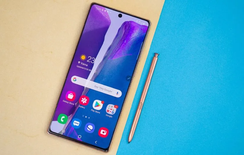 گلکسی نوت 20 با قلم اس پن