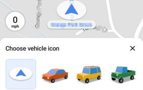 آیکون‌های تازه‌ی حالت رانندگی گوگل مپ اندروید