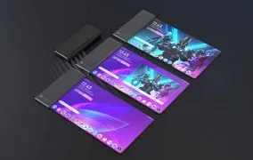 گوشی جدید گوشی ال جی با نمایشگر رول شدنی