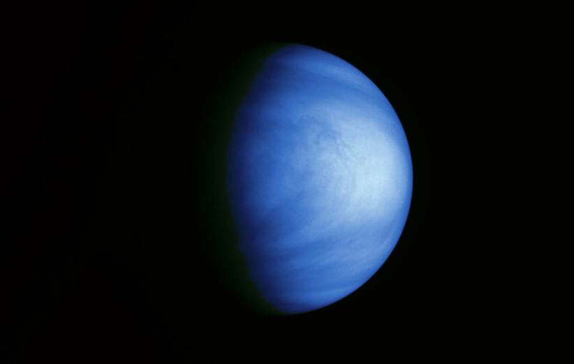 تصویر تغییر رنگ داده شده‌ی سیاره‌ی ناهید توسط فضاپیمای گالیله