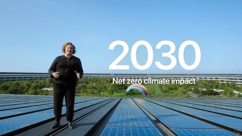 عدم تولید گاز کربن دی اکسید توسط اپل در سال 2030