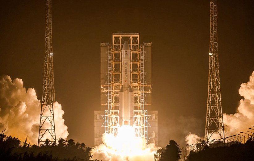 پرتاب موشک لانگ مارچ 5 حامل فضاپیمای نمونه‌برداری «چانگ‌ای 5» چین از سطح ماه