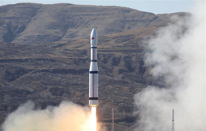 چهارمین پرتاب موشک لانگ مارچ 6 چین