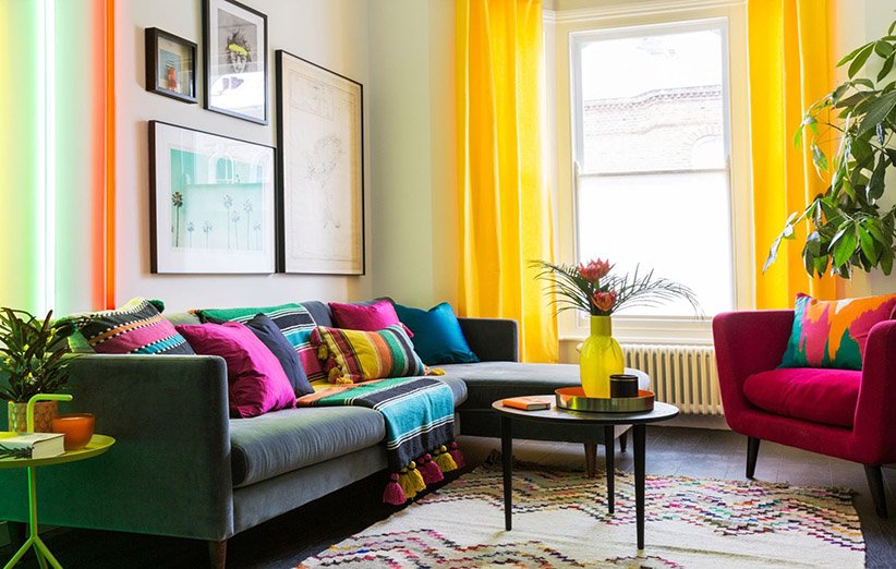 5 قدم برای داشتن یک خانه‌ی شاد و رنگارنگ