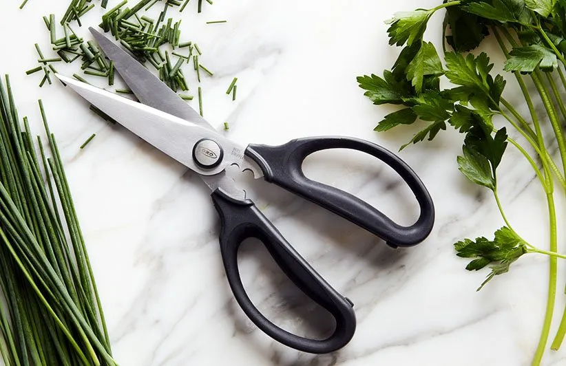 قیچی آشپزخانه یک ابزار برای برش مواد غذایی