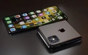 طرح مفهومی گوشی تاشوی اپل