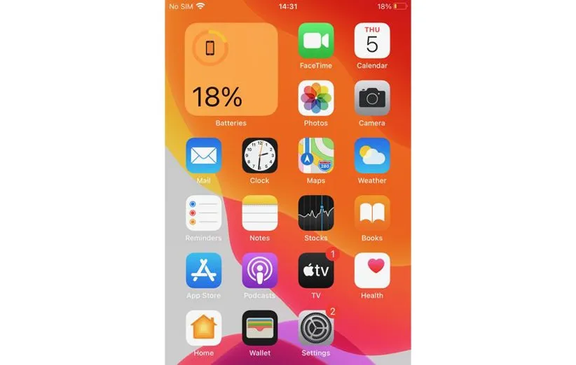 ویجت باتری در آیفون 12