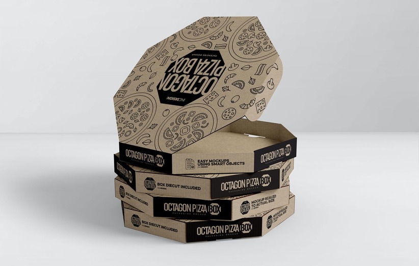 جعبه پیتزا غیر قابل بازیافت زباله