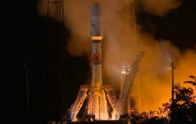 پرتاب موشک روسی سایوز ST-A توسط آریان‌اسپیس برای در مدار قرار دادن ماهواره‌ی «چشم شاهین 2» امارات