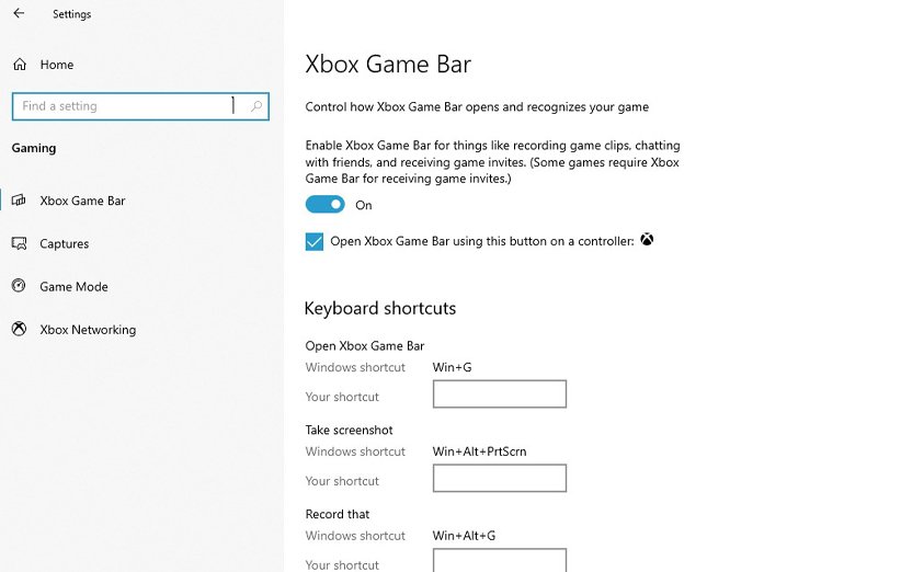 فعال کردن xbox game bar در ویندوز 10
