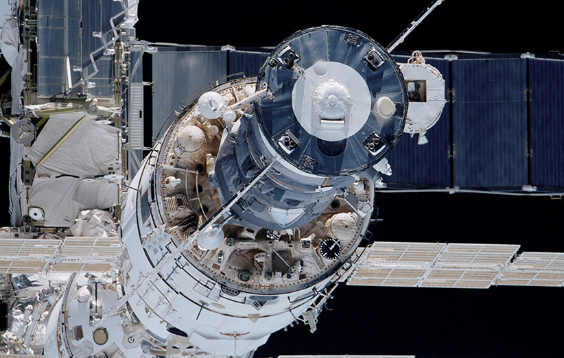 ماژول زیوودا در ایستگاه فضایی بین‌المللی