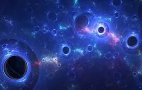 طرحی گرافیکی و تجسمی از ساختار ماده‌ی تاریک