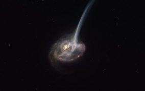 عکس پردازش شده از کهکشان در حال مرگ ID2299