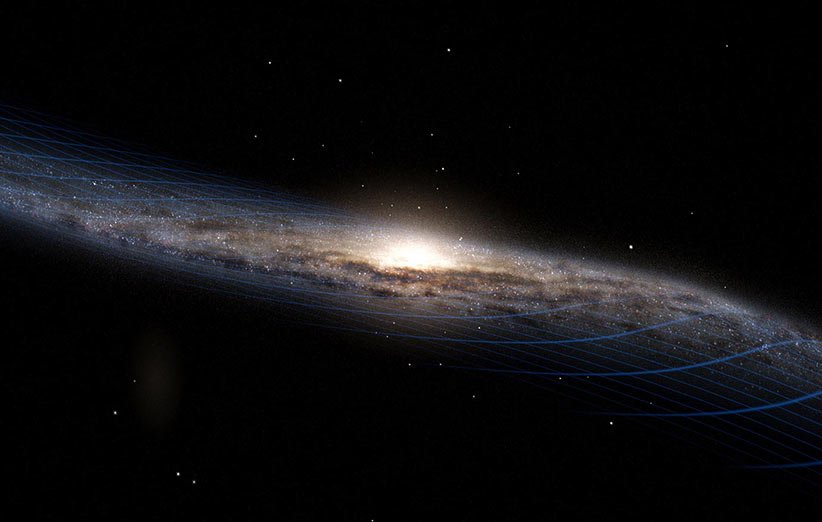 طرحی از پیچ و تاب کهکشان راه شیری