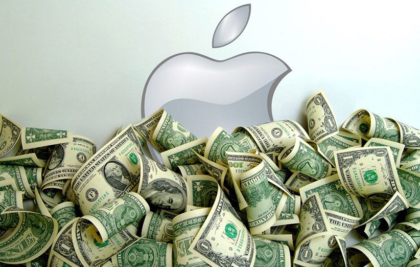 لوگو اپل در کنار دلار