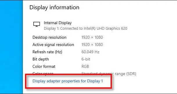 تغییر رفرشریت نمایشگر ویندوز 10