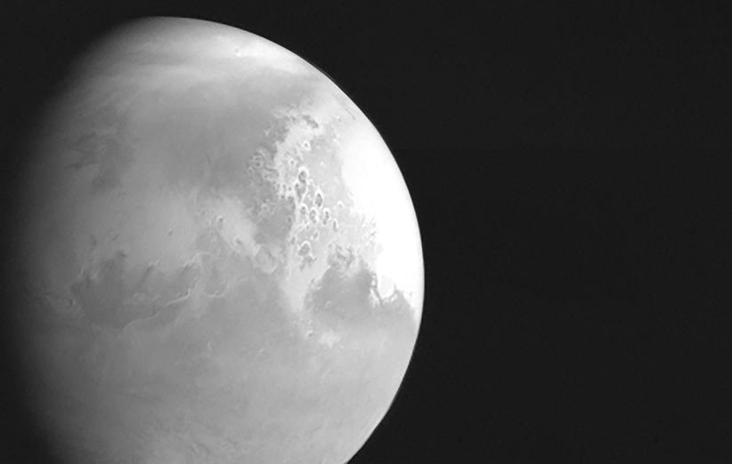 نخستین تصویر کاوشگر تیان‌ون-1 چین از مریخ