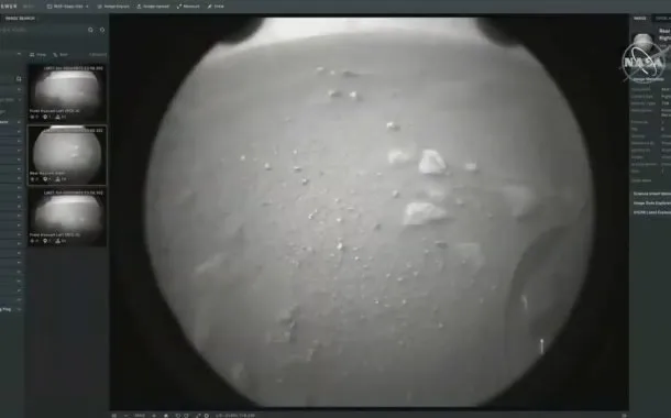 دومین تصویر مریخ‌نورد پشتکار از مریخ