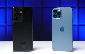 تست سقوط گلکسی S21 اولترا و آیفون 12 پرو مکس