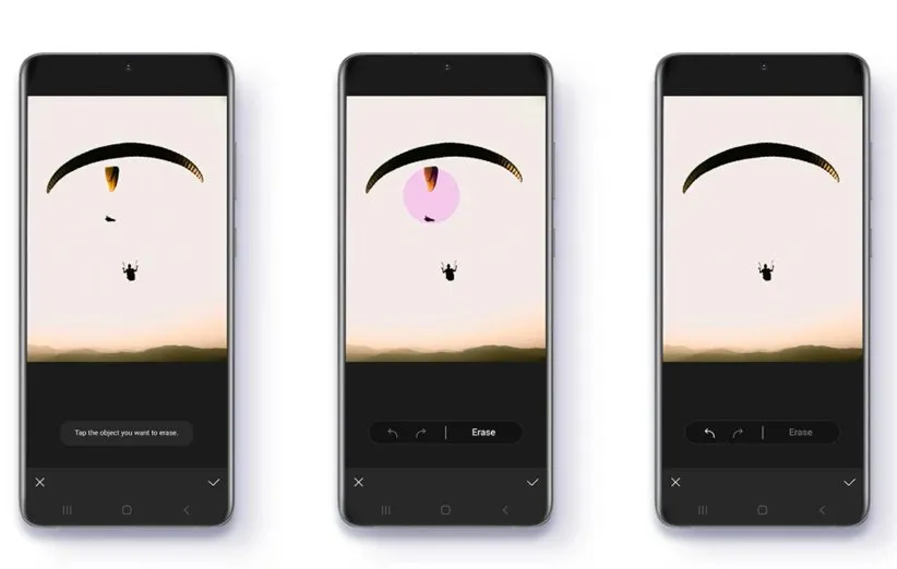 رابط کاربری قابلیت Object Eraser سامسونگ