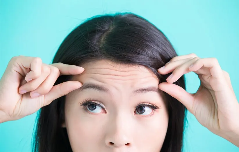 چین و چروک پیشانی