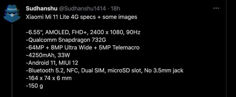 شیائومی می 11 لایت