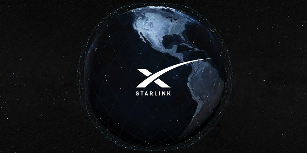 طرحی گرافیکی از پوشش ماهواره‌های استارلینک