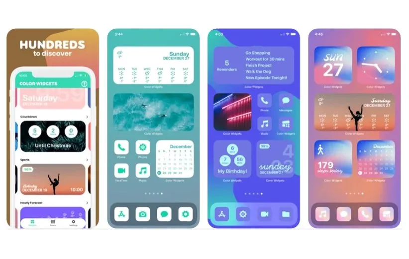 ویجت Color Widget آیفون