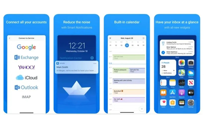 ویجت Spark Mail آیفون