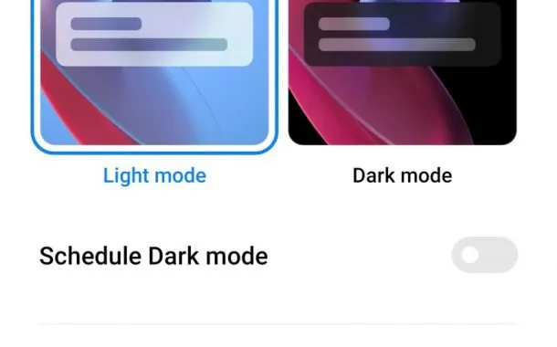 صفحهی تنظیمات شیائومی Mi 11