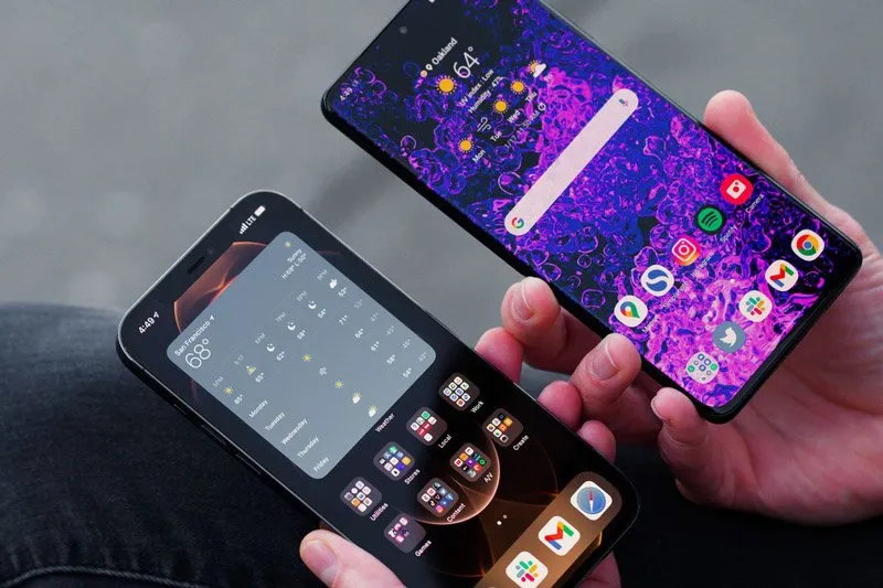 آیفون 12 پرو در کنار گلکسی S21 اولترا