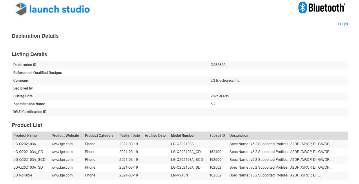 گوشی رول‌شونده‌ی ال‌جی