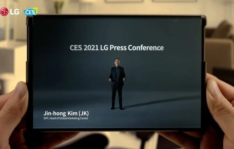 گوشی رول‌شونده‌ی LG