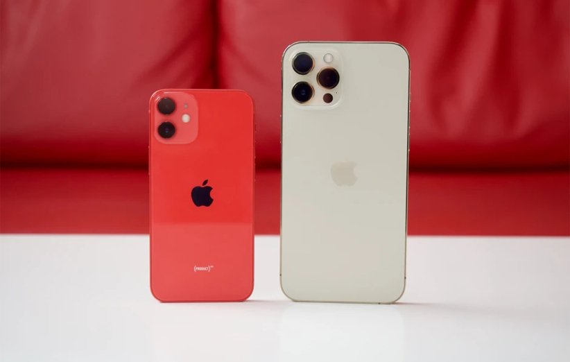 گوشی اپل آیفون 12 مینی قرمز و آیفون 12 پرو مکس