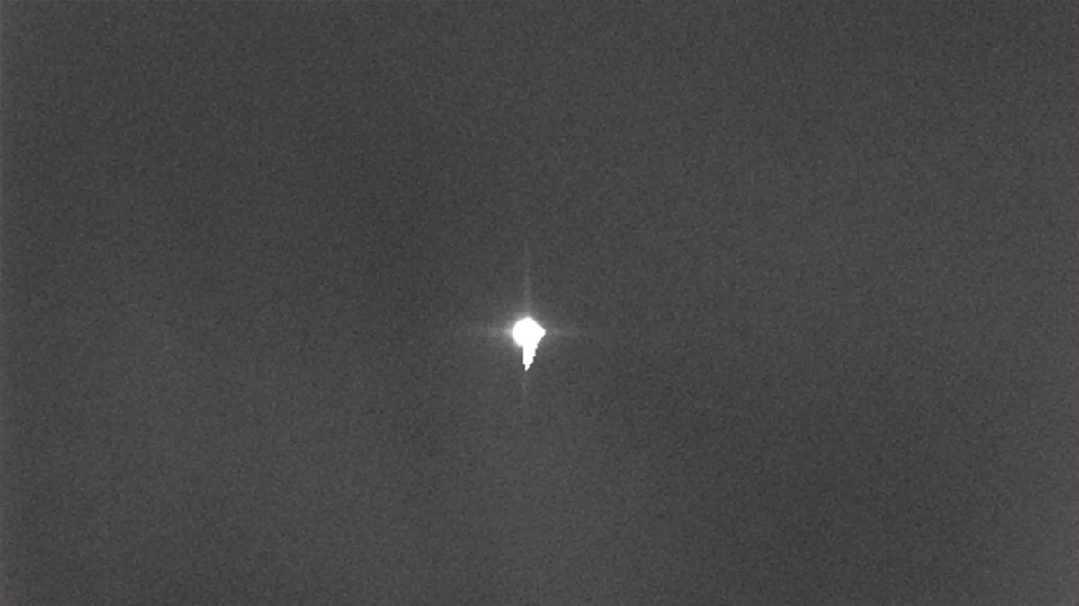 موشک لانگ مارچ 5بی چین از نگاه تلسکوپ النا ایتالیا