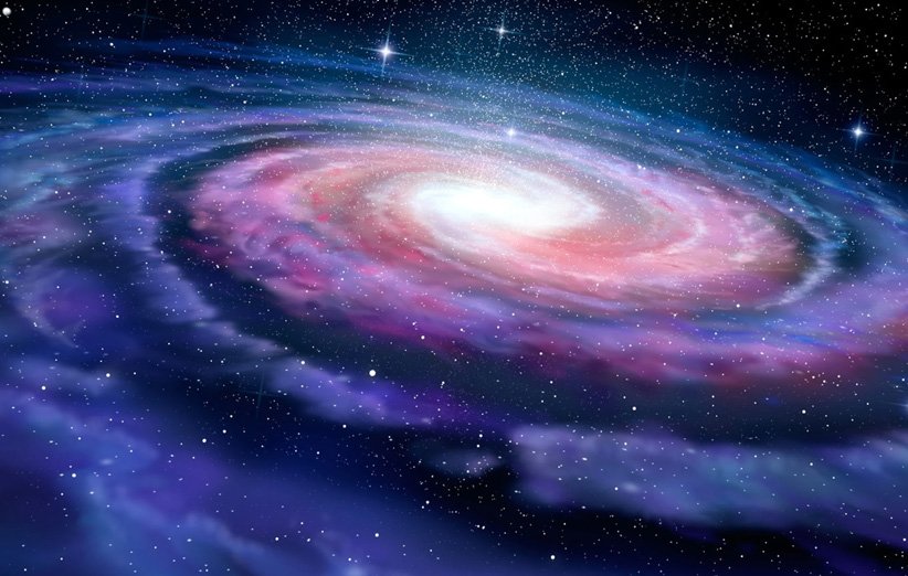 طرحی گرافیکی از کهکشان راه شیری