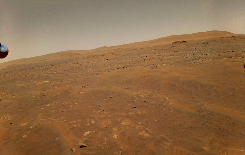 عکس مریخ در ششمین پرواز بالگرد نبوغ