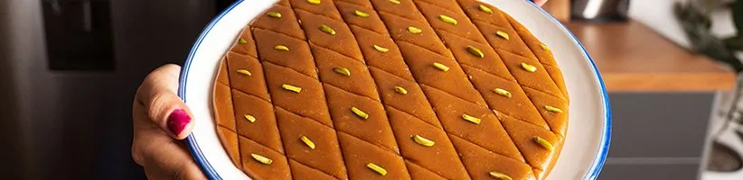 طرز تهیه حلوای سوهان خانگی خوشمزه و لطیف