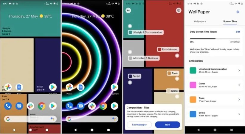 اپلیکیشن WellPaper وان‌پلاس
