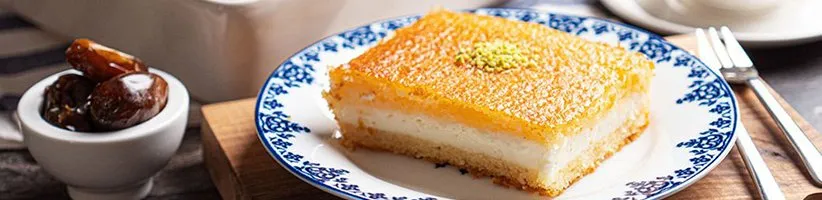 طرز تهیه بسبوسه‌ی خامه‌ای؛ کیک خیس لذیذ مصری