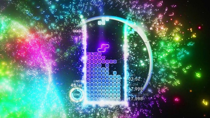 اسکرین شات از بازی Tetris Effect