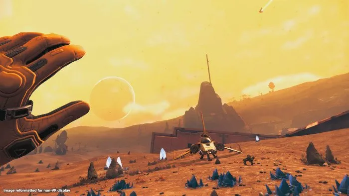 تصویری از نسخه‌ی واقعیت مجازی بازی No Man's Sky به نام No Man's Sky VR